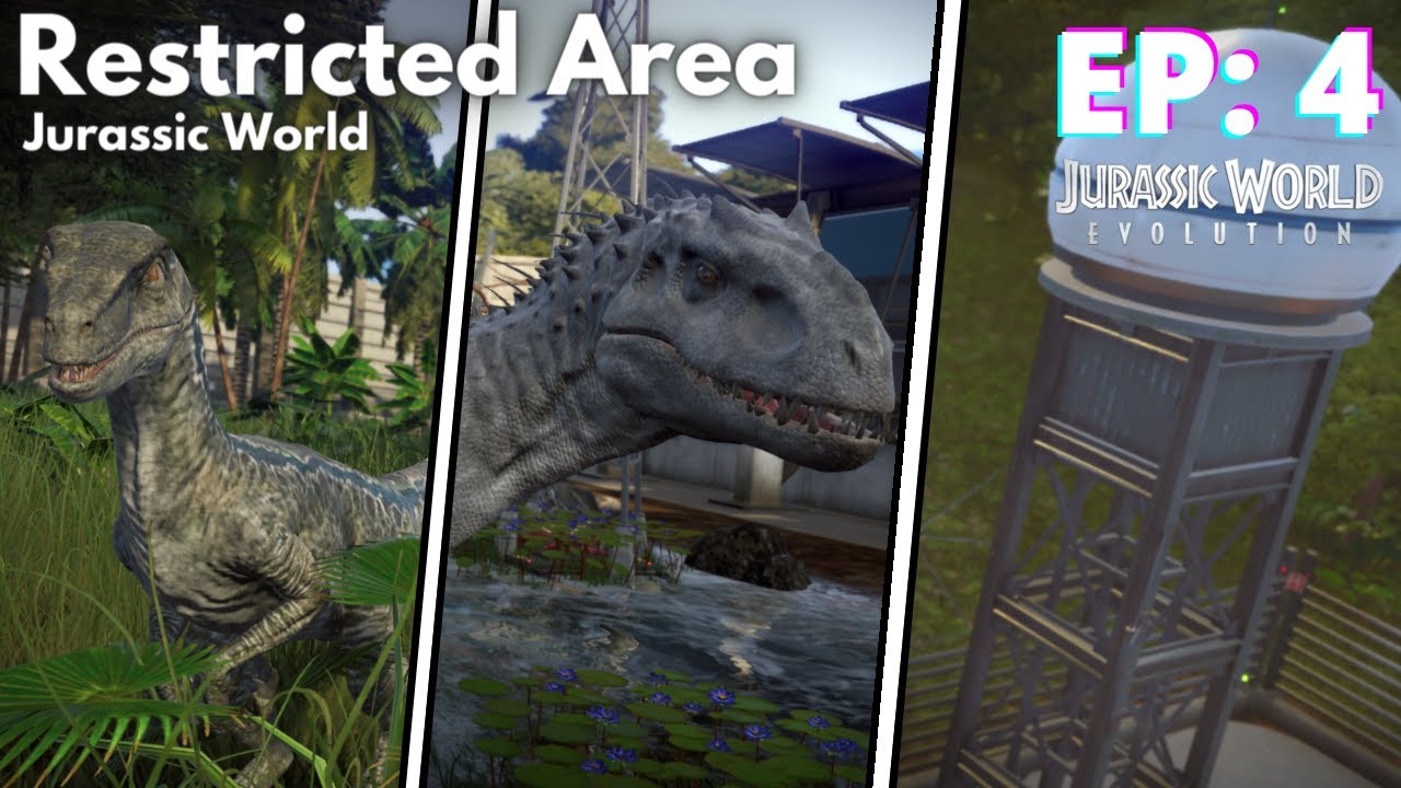 Building The Restricted Area In Jurassic World Evolution | Ep: 4 (JWE - Mods)