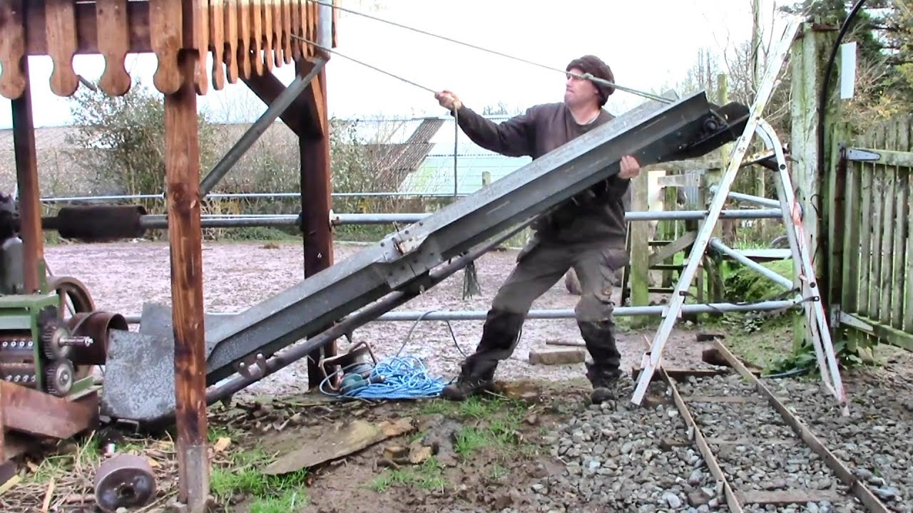 Setting Up A Conveyor For The Wood Chipper..