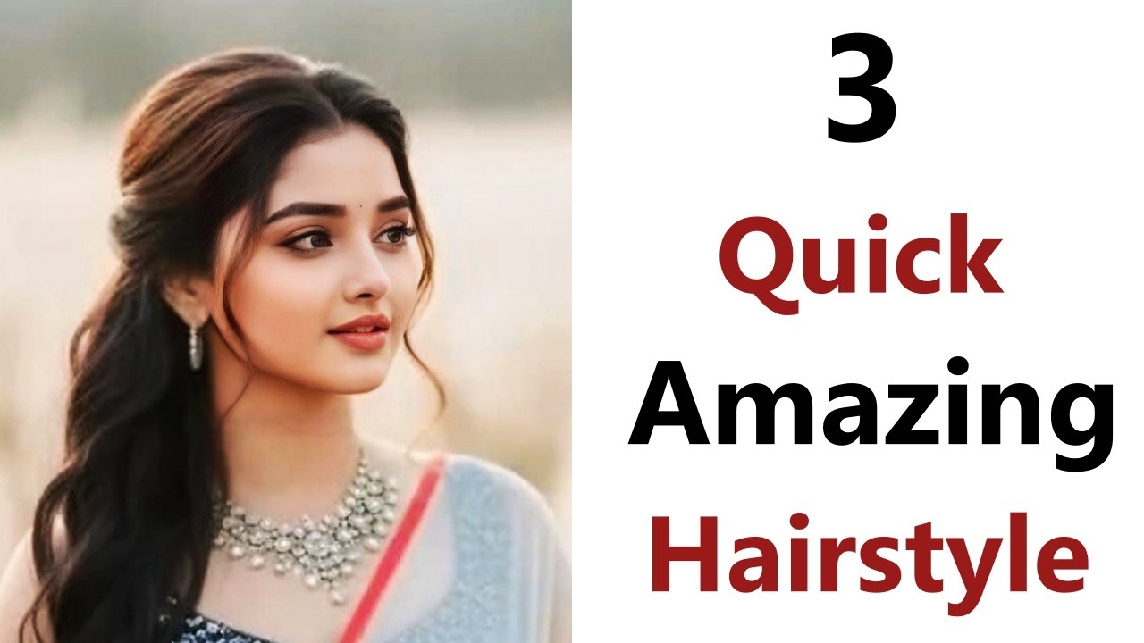 3 Easy Decent Hairstyle - easy hairstyle for kurti | new hairstyle | trending hairstyle