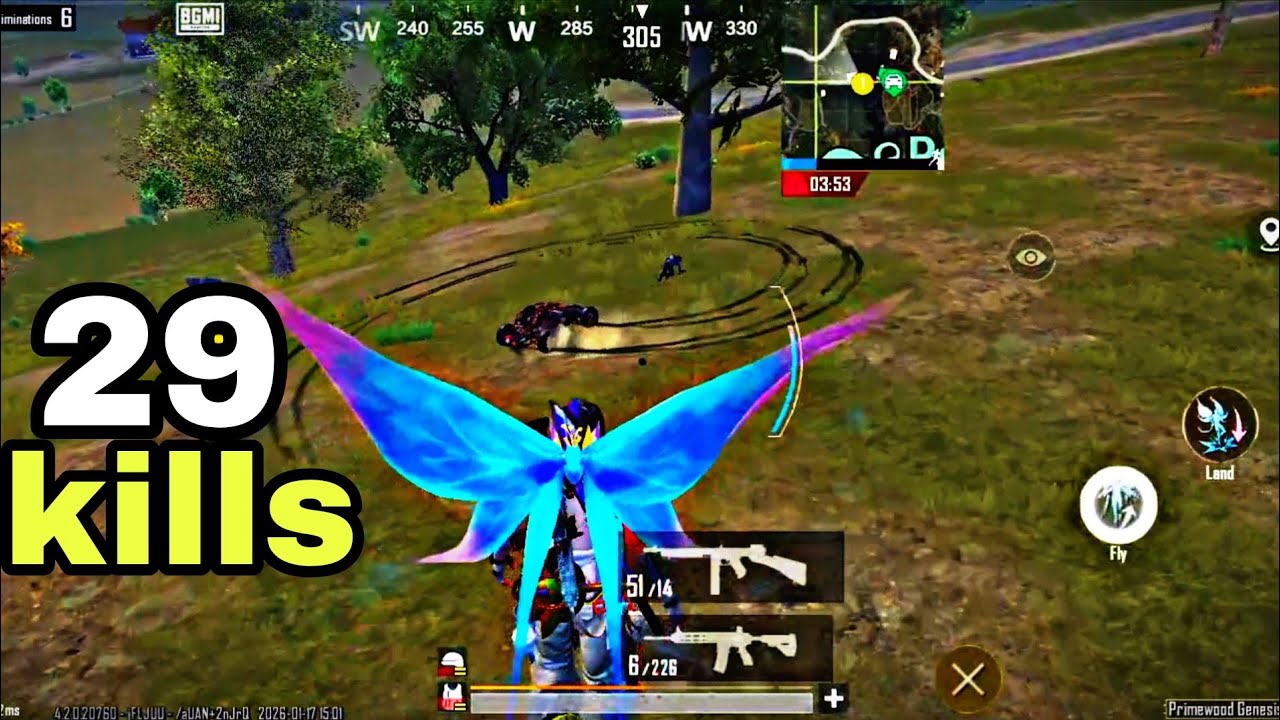 29 kills 😍 I STARTED the GAME with the best LOOT of PLAYER in Erangle new season 🔥 BGMI 