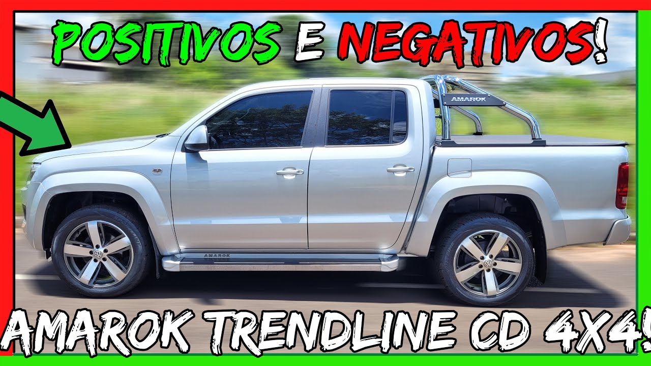 ✅Amarok É PERFEITA!😱Pontos POSITIVOS👍e NEGATIVOS👎da AMAROK TRENDLINE 4X4 CD 2.0 TDI 2013/2014!😎
