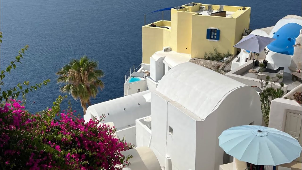 Santorini travels - port excursion from Enchanted Princess Mediterranean cruise - July 2023 