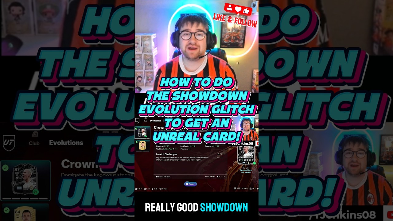 HOW TO DO THE SHOWDOWN EVOLUTION GLITCH TO GET AN UNREAL EVO CARD #Showdown #Evolution #Glitch #FC26
