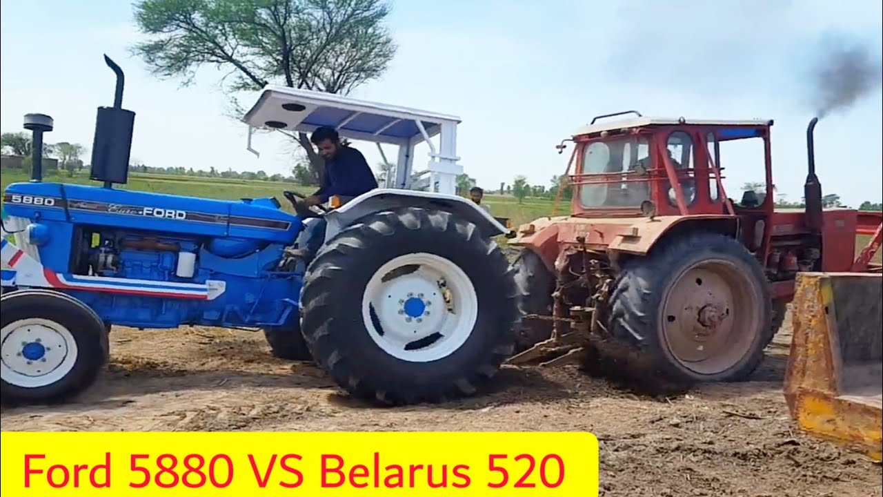 Tractor Tochan |  Euro Ford 5880 VS Belarus 510 Competition Amazing Tochan | National Tractors
