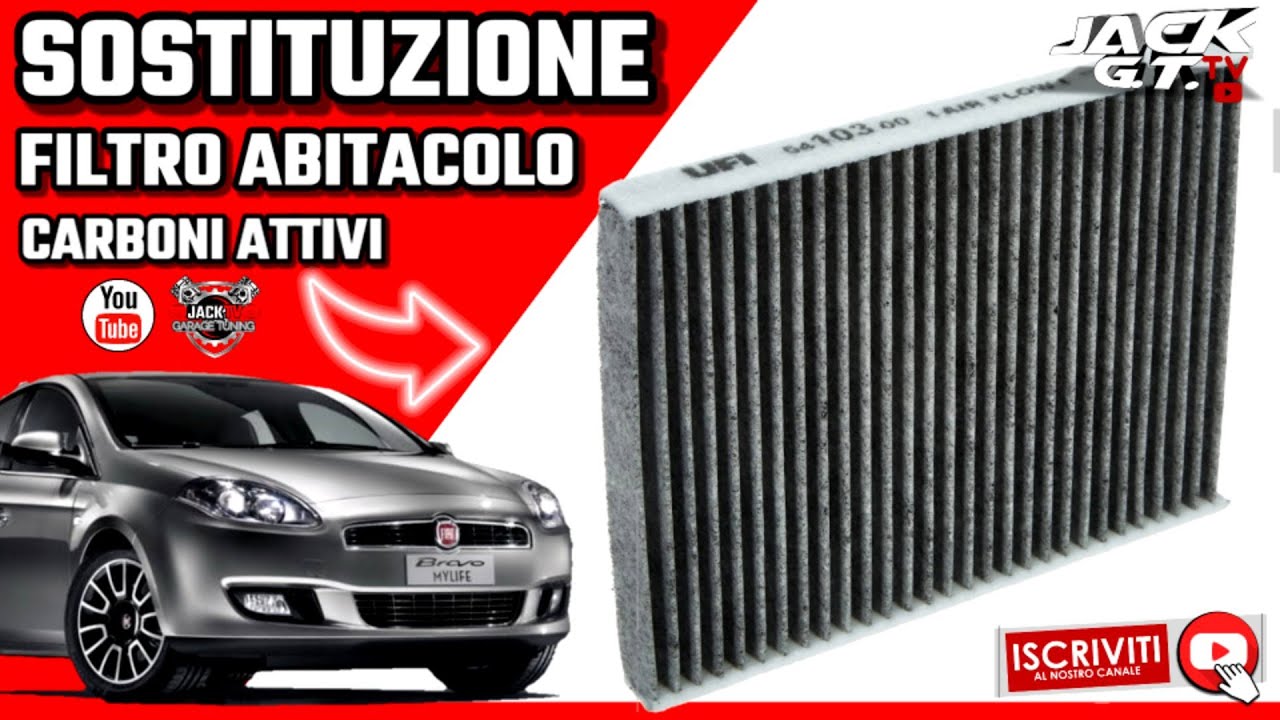 Sostituzione Filtro Abitacolo (CARBONI ATTIVI) su Fiat Bravo Serie 2