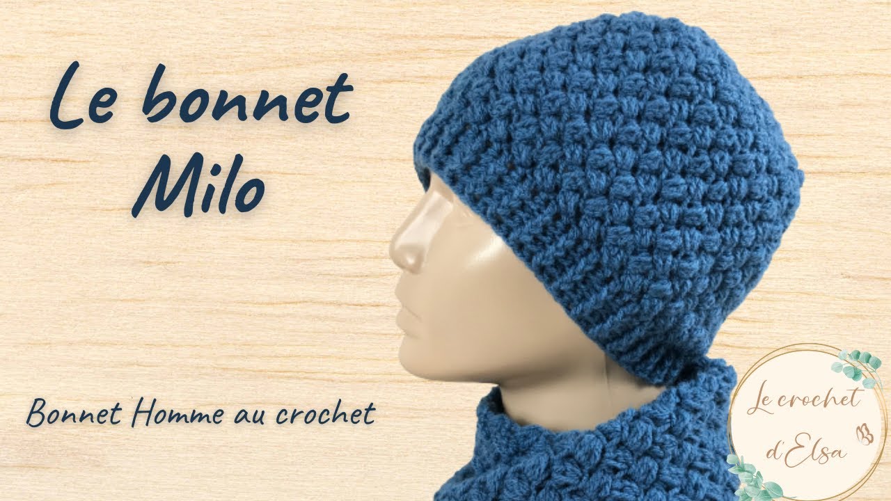 Comment faire un bonnet Homme au crochet - Le bonnet Milo