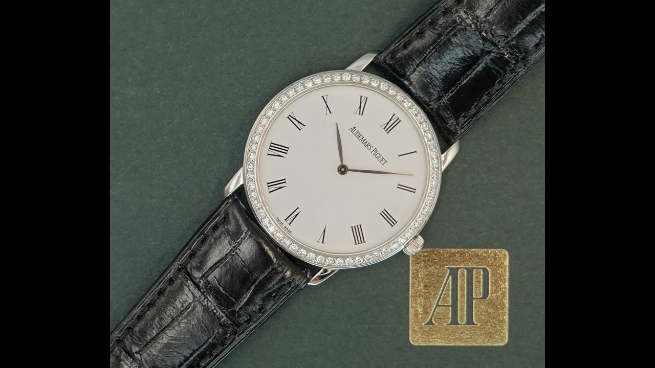 Часы Audemars Piguet Jules Audemars из белого золота 18 карат, модель 2001 года, с заводским брил...
