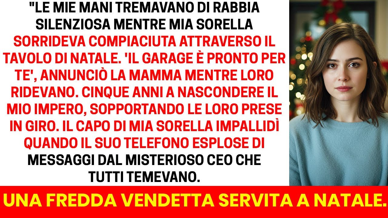 La vigilia di Natale mi hanno chiuso in un garage gelido — finché non hanno scoperto il mio segreto.