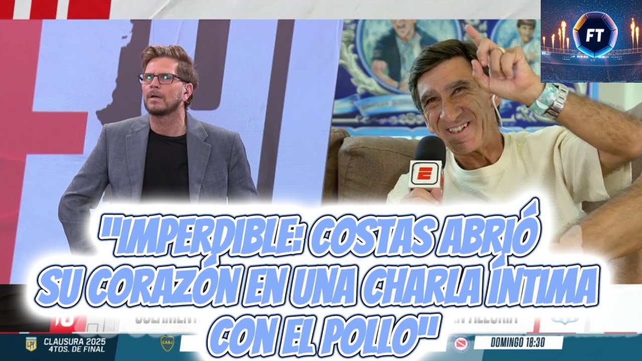 Charla &iacute;ntima: Costas emocion&oacute; al Pollo Vignolo con confesiones profundas