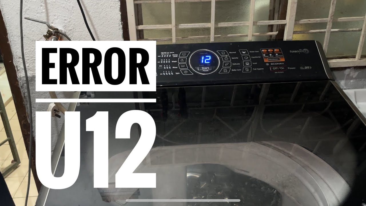 Panasonic NA-FS16V5 Washing machine error U12