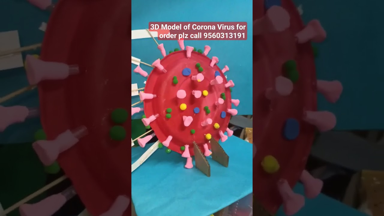 3D Model of Corona Virus #diy #tlm #coronavirus #model