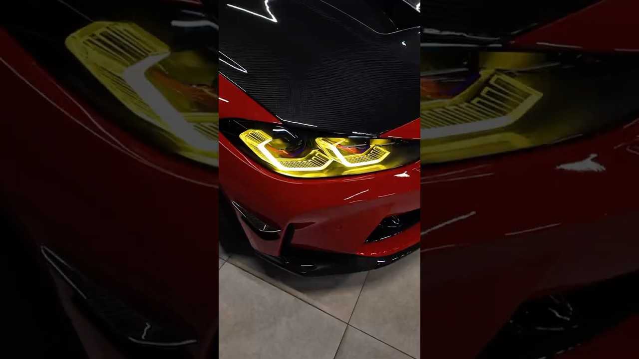 Тюнинг оптики BMW M4 Competition ❤️&zwj;🔥😍 #тюнингоптики #bmwm4 #тюнингфар #детейлинг