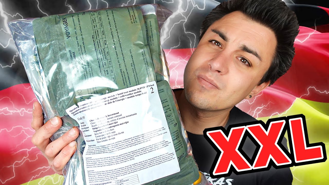 RATION DE COMBAT XXL ALLEMANDE POLAIRE ! (6300 calories)