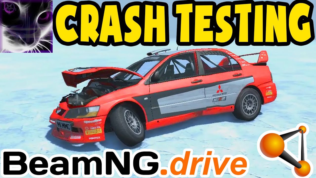 Mitsubishi Lancer Evo IX Crash Testing in BeamNG drive