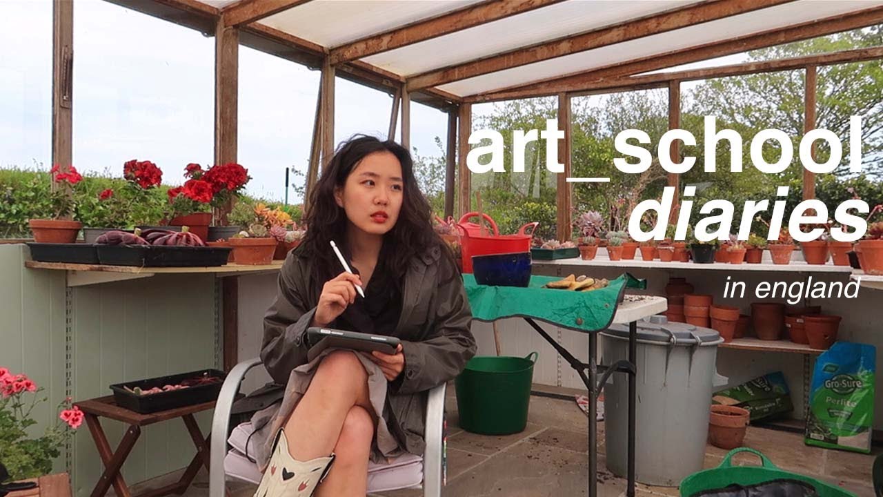 art school: my first exhibit! & cute cottage plein air