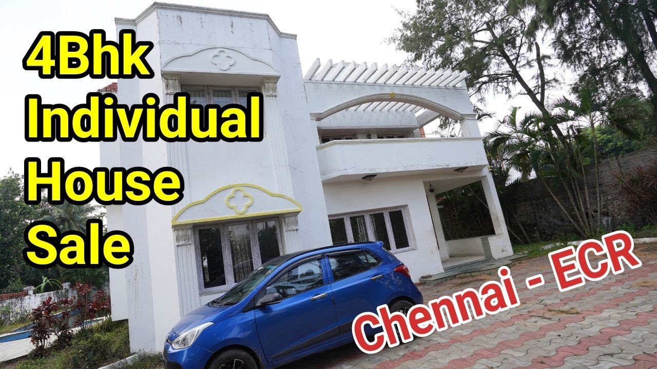 Villa house sale in ECR|4BHK Individual house with Swimming Pool #ecrproperty #villahousesale #home