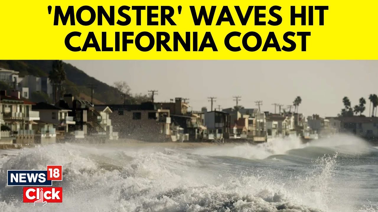 California Giant Waves | Rogue Wave Slams Into Southern California Beachgoers | N18v | News18