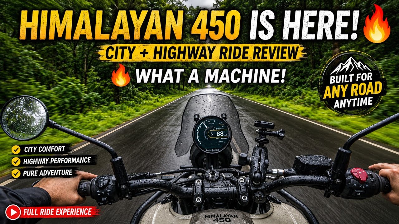 Royal Enfield Himalayan 450 Is Here! 🔥 What a Machine! | City ,Highway Ride & Real Riding Experience