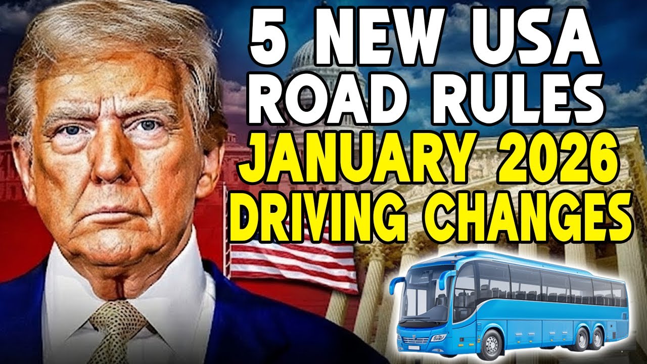 Изменения в правилах дорожного движения США в январе 2026 года 🚗 5 новых правил, которые могут ст...