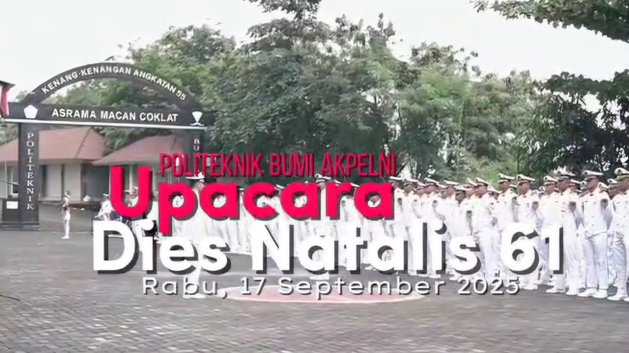 Upacara Dies Natalis ke-61 Politeknik Bumi Akpelni