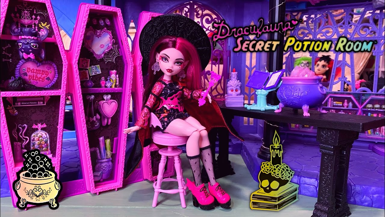 Monster High Draculaura Secret Potion Room Unboxing!