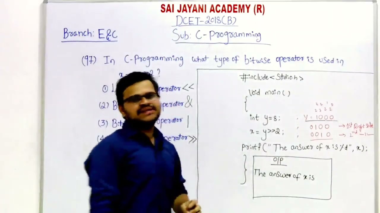 DCET 2018 |EC| C-Programing | SAI JAYANI ACADEMY (R)