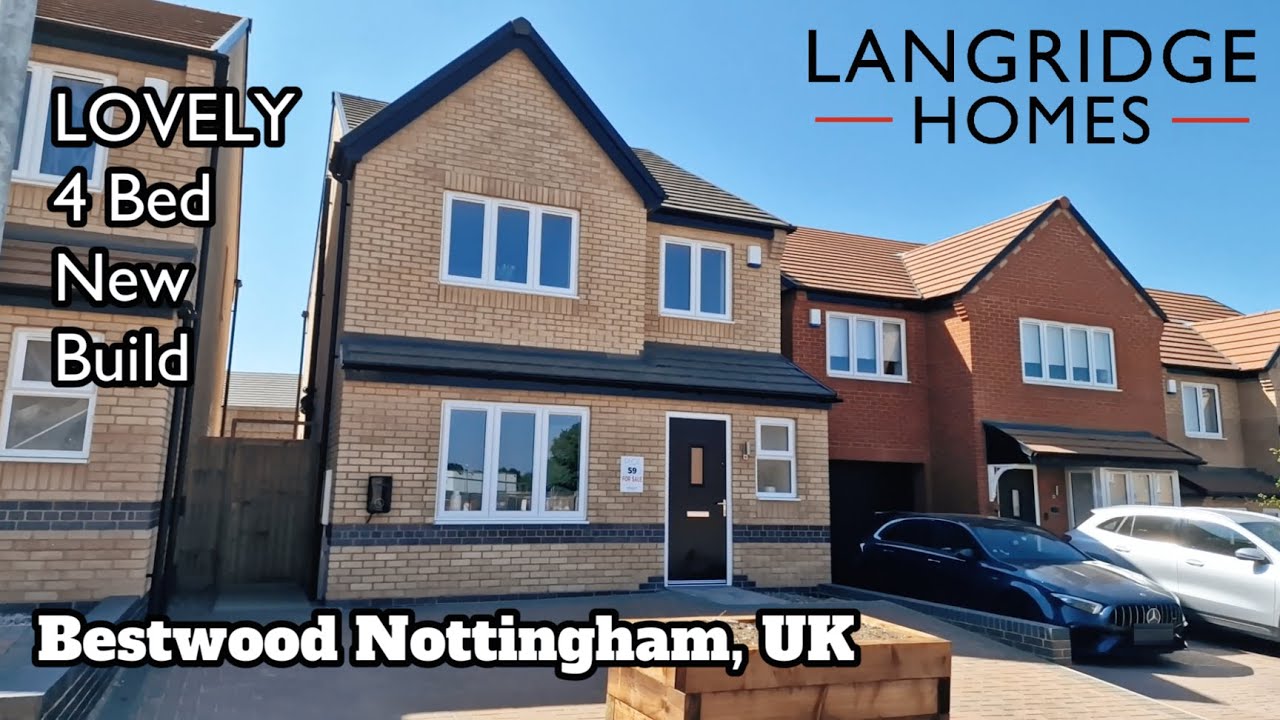 LOVELY New Detached 4 Bedroom New Build House At Bestwood Nottingham UK. Langridge Homes.