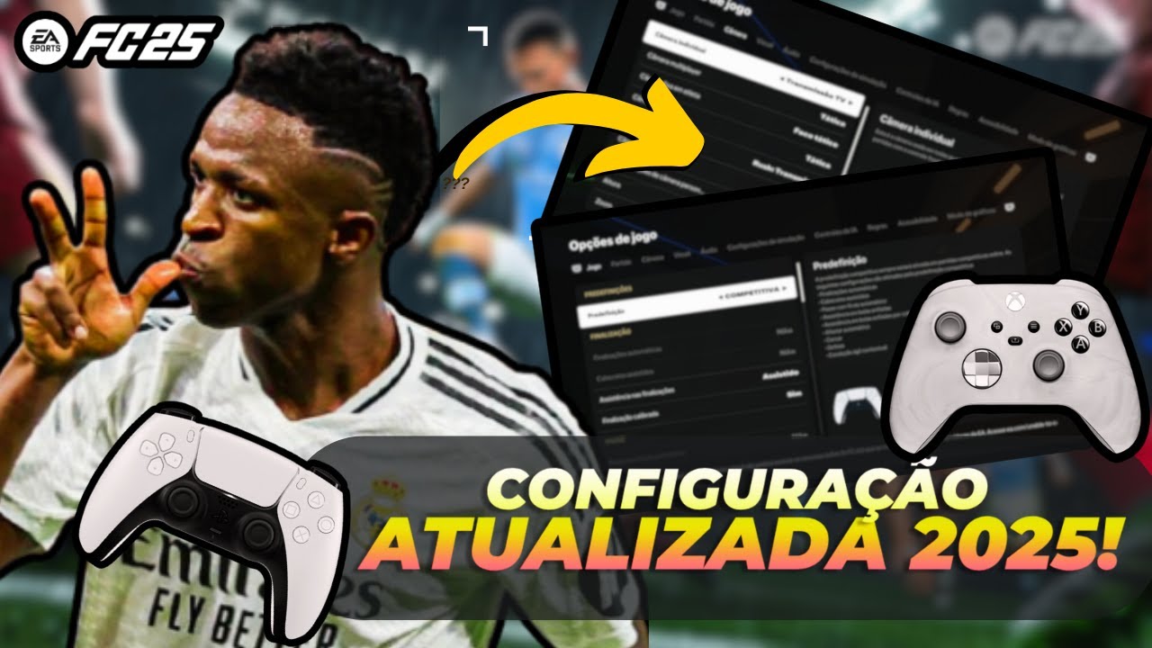 VOCÊ ESTÁ CONFIGURANDO ERRADO! A MELHOR CÂMERA E CONTROLE DO EAFC 25!