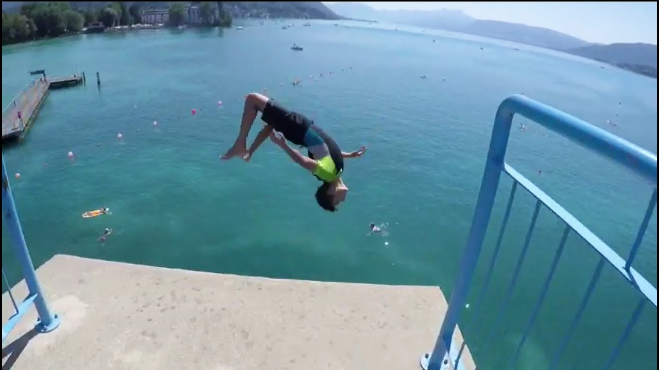 (Attersee) 10 Meter SPLASHDIVING feat. Jump Bros | PuffiFlips