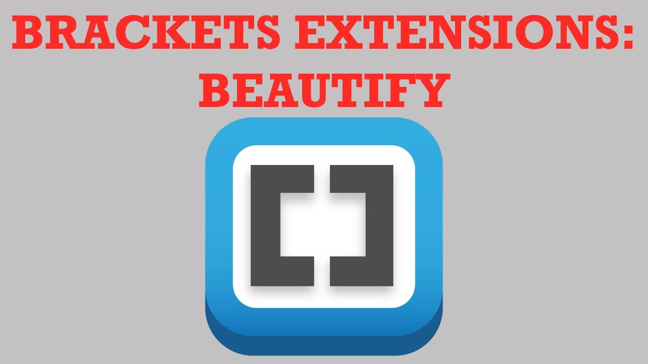 Brackets Extensions - Beautify