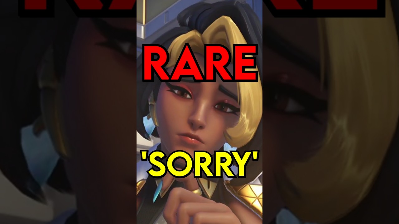 DOMINA Has A RARE 'Sorry' VOICELINE In Overwatch #shorts #overwatch #overwatch2 #ow2 #ow