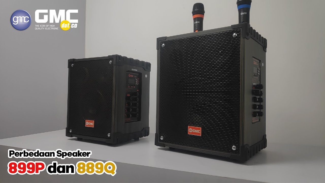 Perbandingan  Speaker Aktif GMC 899P & 899Q Bluetooth | GMC Channel