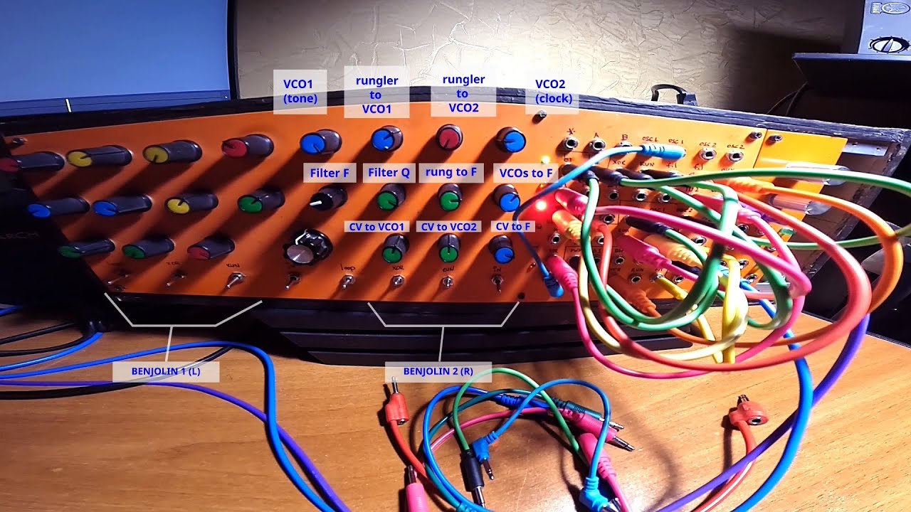 IDMish beats and bleeps on Dual Benjolin synth