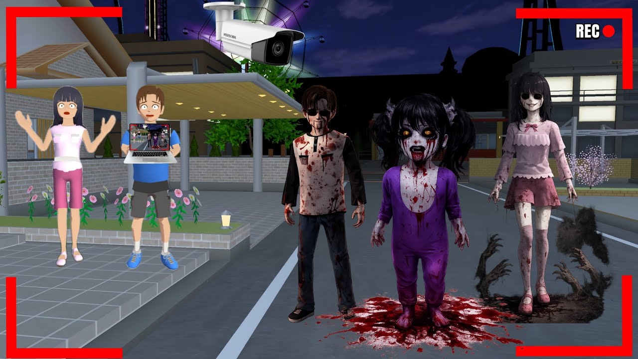 Yuta Mio Panik CCTV Merekam HANTU YUTA, MIO, BABY CELINE Menyerang Kota Sakura😱sakuraschoolsimulator