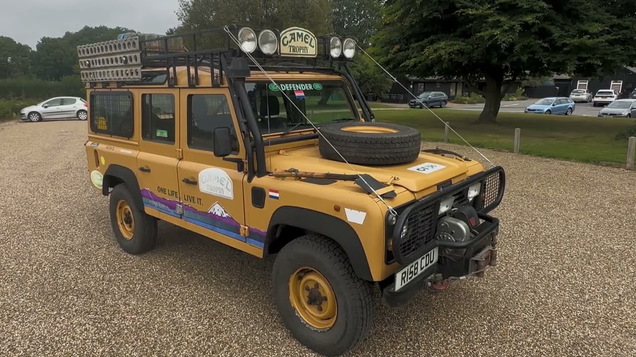 genuine 1998 camel trophy Defender 110 300TDi station wagon for sale walkaround