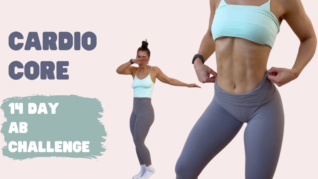 2 WEEK AB CHALLENGE | CARDIO ABS (DAY 8) HIIT NO EQUIPMENT CORE WORKOUT | STEF FIT
