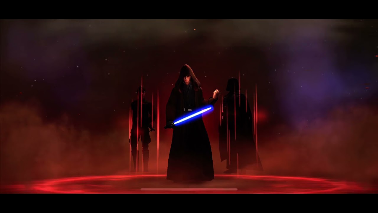 Jedi Master Kenobi vs Relic 9 Galactic Legend Lord Vader & mod overview | Star Wars Galaxy of Heroes