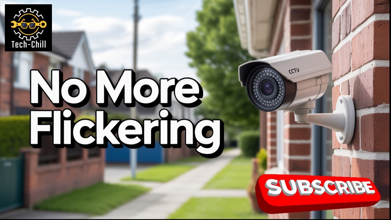How to fix flickering image or lines on the screen of a CCTV camera
