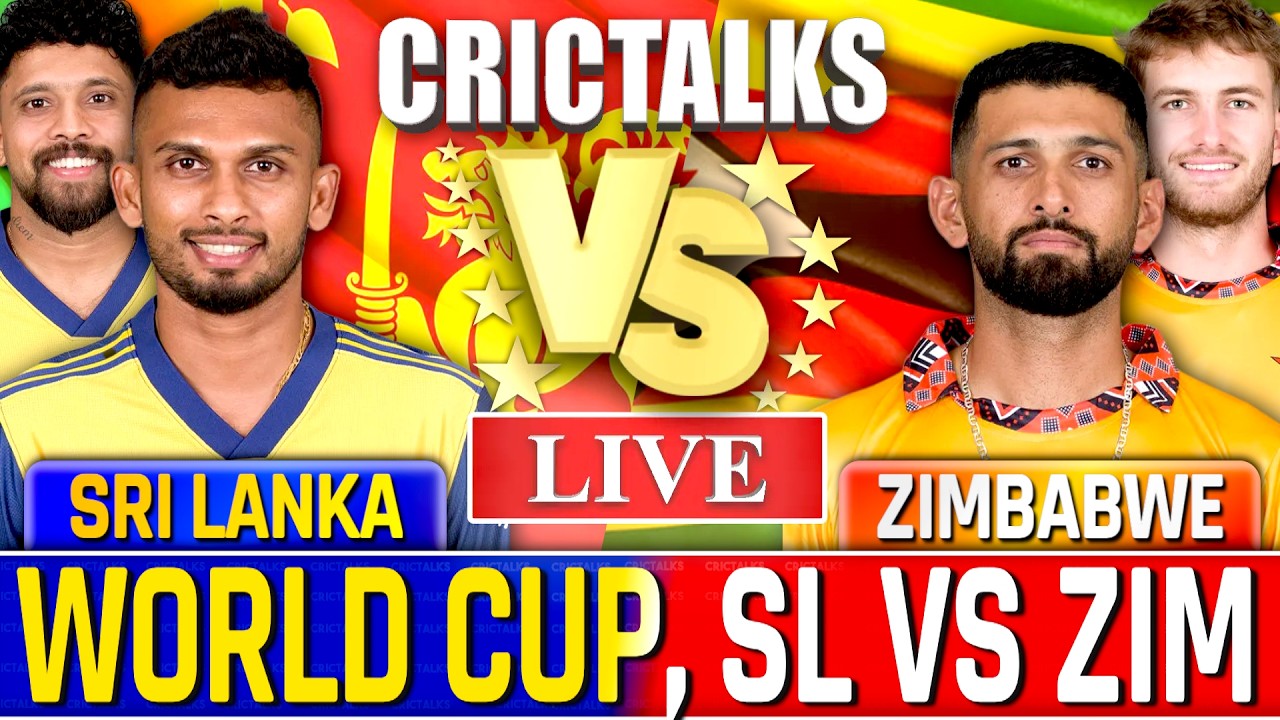 🔴 SL vs ZIM Live Match Today, Last 7 Overs, T20 World Cup 2026, Live Cricket Scores Commentary