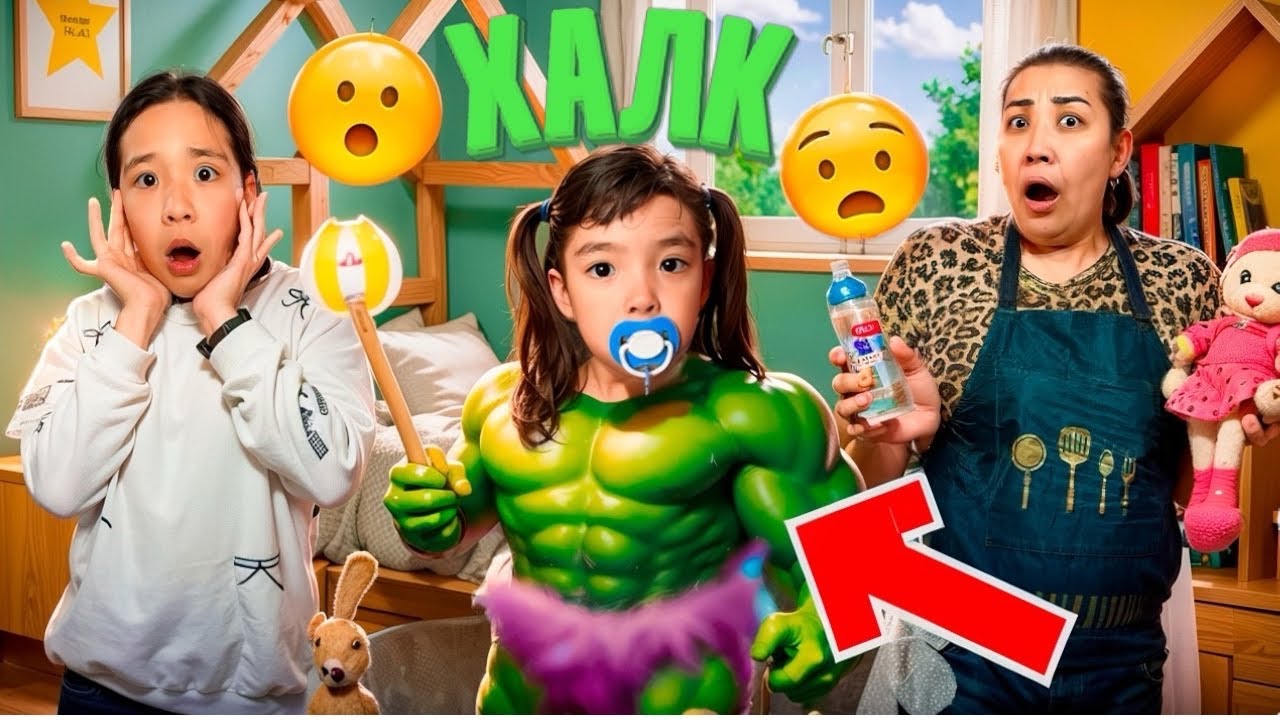 ҮЙДЕ ХАЛК БӨПЕ ПАЙДА БОЛДЫ😱🤯😨| ХАЛКТЫҢ БӨПЕСІ ӘБДЕН ШАРШАТТЫ🤪😜МИНИ ФИЛЬМ🎞️📽️