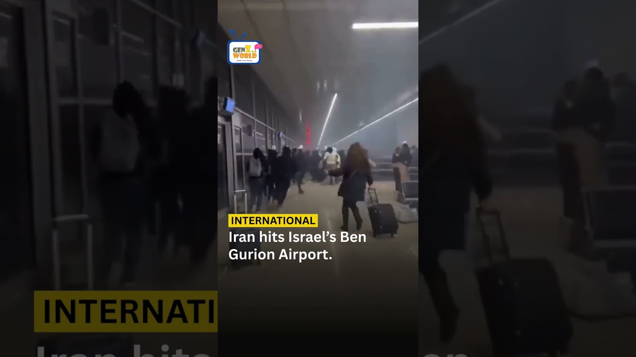 Iran strikes Israel&rsquo;s Ben Gurion Airport, triggering major security alert. #ytshorts