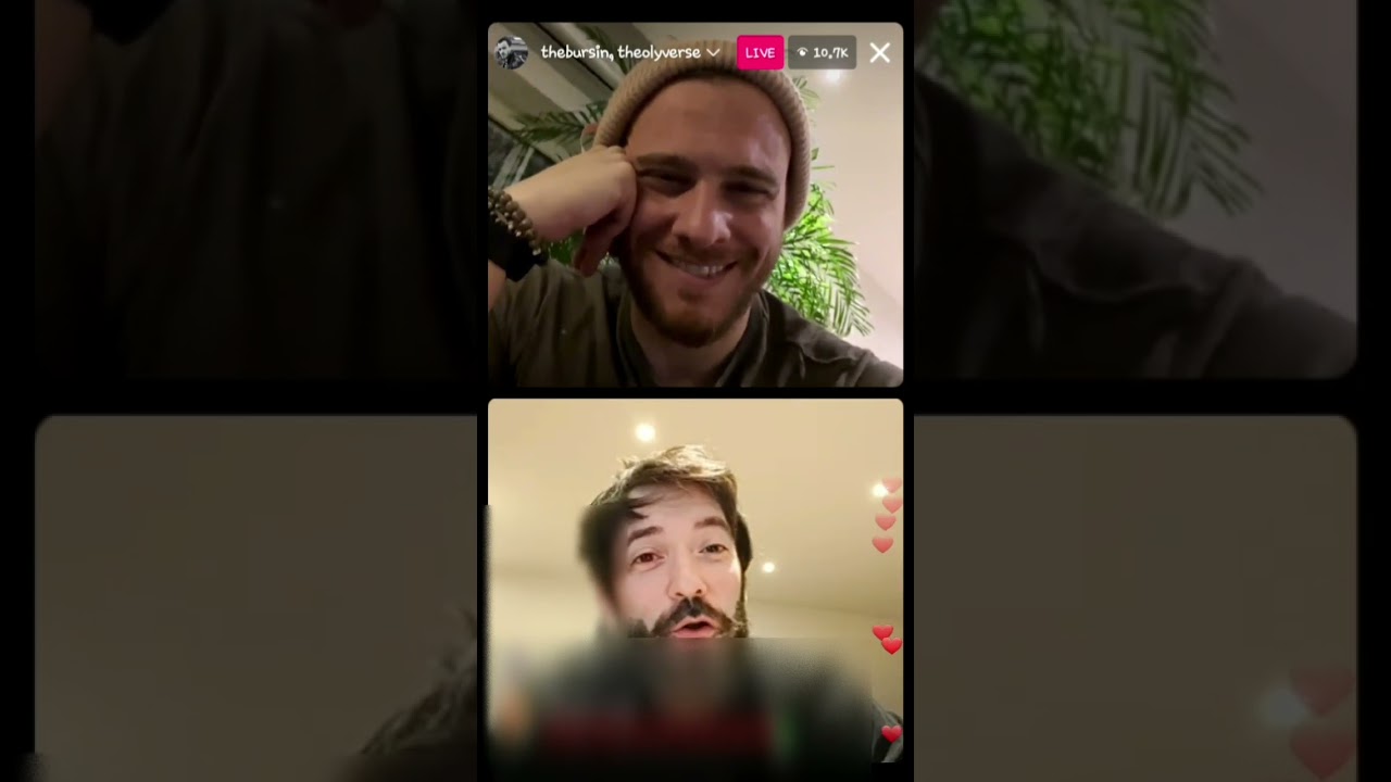 Kerem B&uuml;rsin IG live with Carlos Grenoir #theolyverse #KeremB&uuml;rsin #thebursinxolyverse