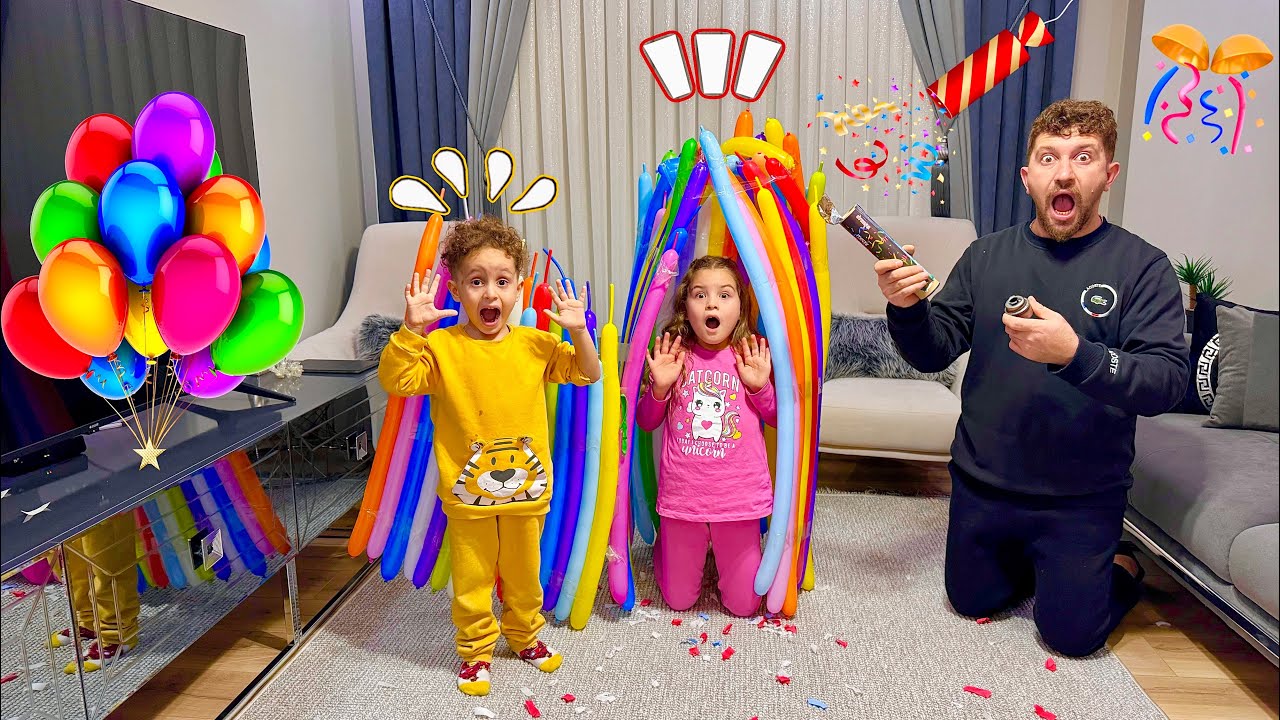 BALON EV PATLADI !! KUZEY ELİF BABANIZ NAPTI EYVAH !!