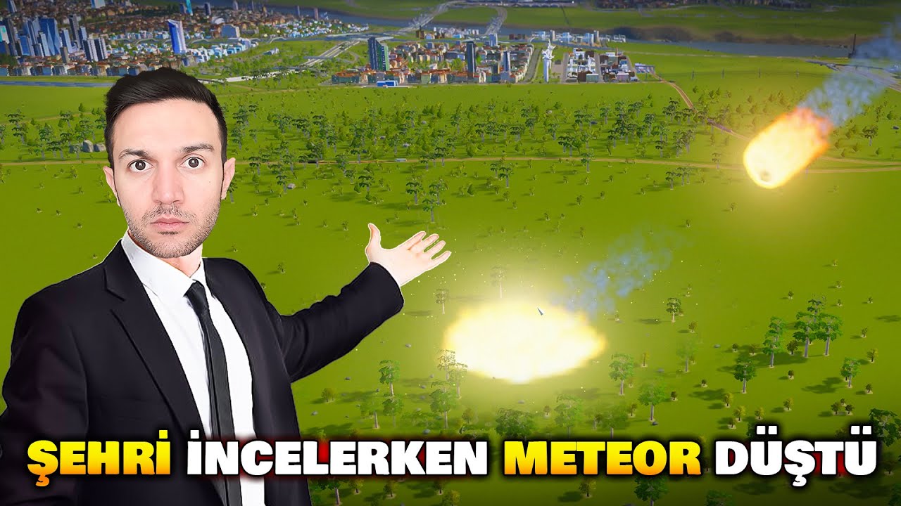 Takipçimin İlk Şehrini İnceliyorum || METEOR DÜŞTÜ || Cities Skylines 1 Türkçe