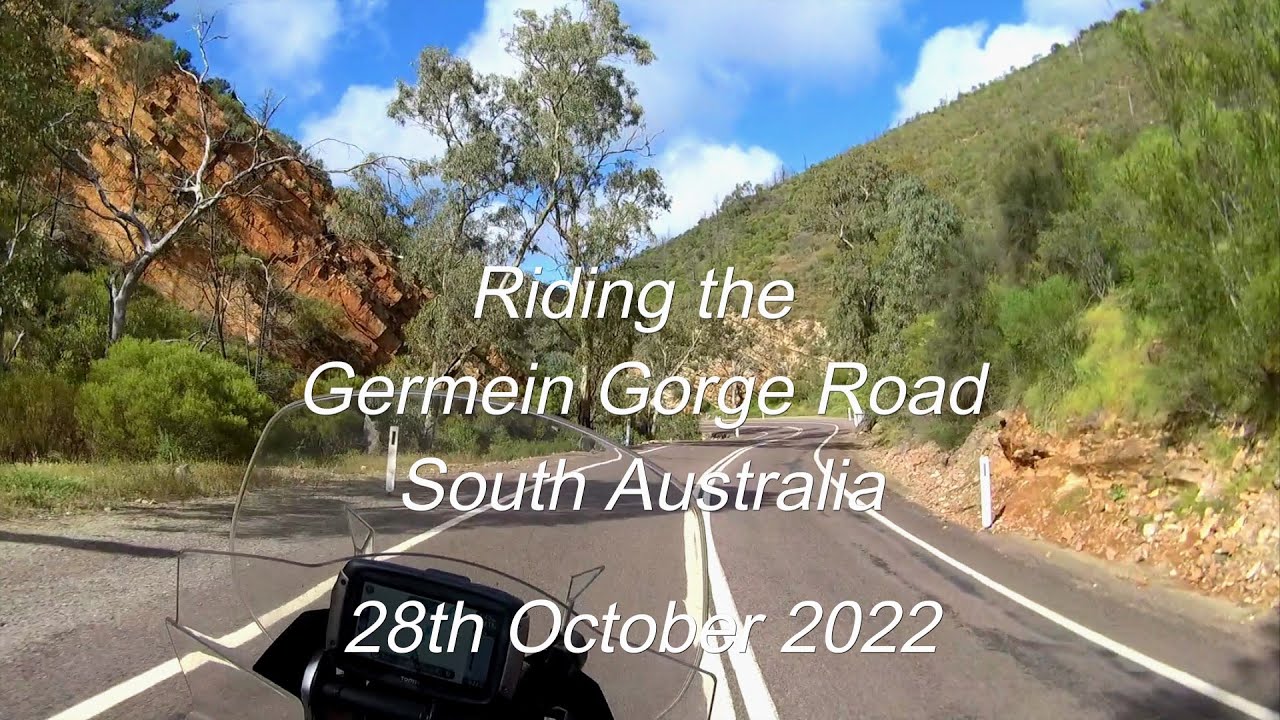 Riding Germein Gorge Road South Australia on Suzuki DL1050XT