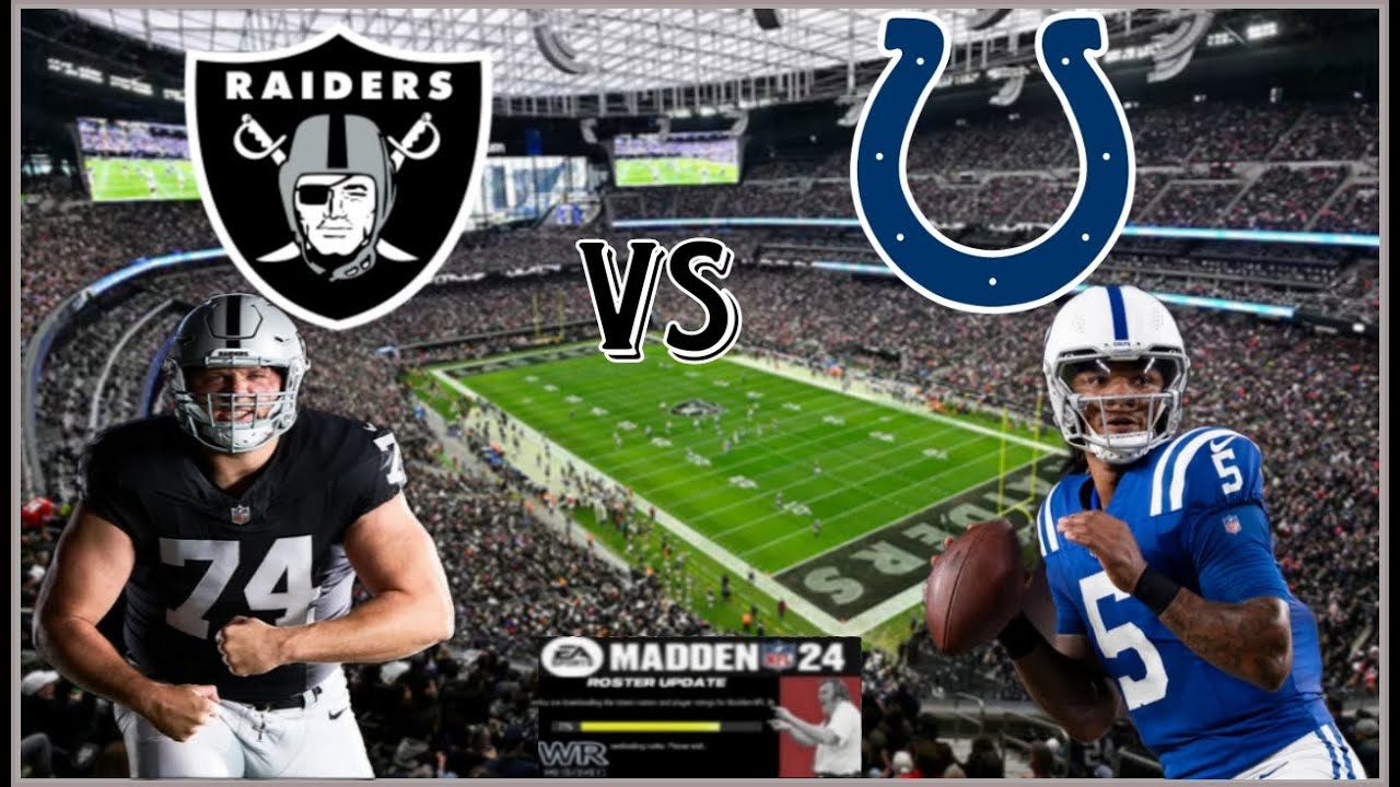 Las Vegas Raiders Vs Indianapolis Colts | Madden 24 | Madden 24 Roster Update 7/8/24