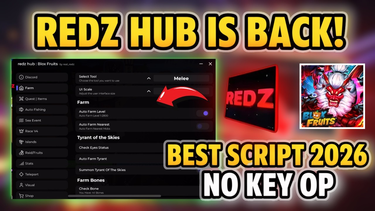 🔥 NEW Updated Redz Hub Script is BACK! (2026) - Blox Fruit script (Pastebin LINK)