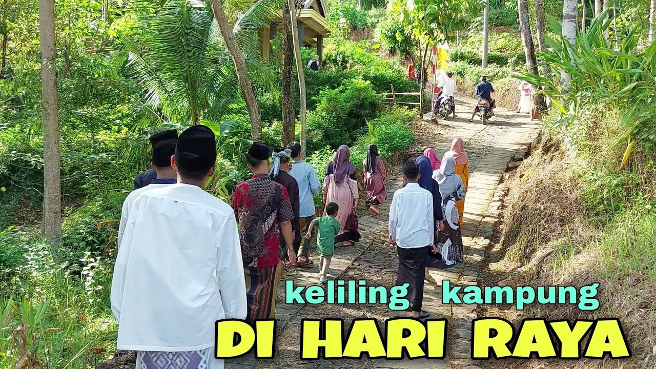 Lebaran idhul fitri di kampung part 3,desa sawahan kec.panggul trenggalek.