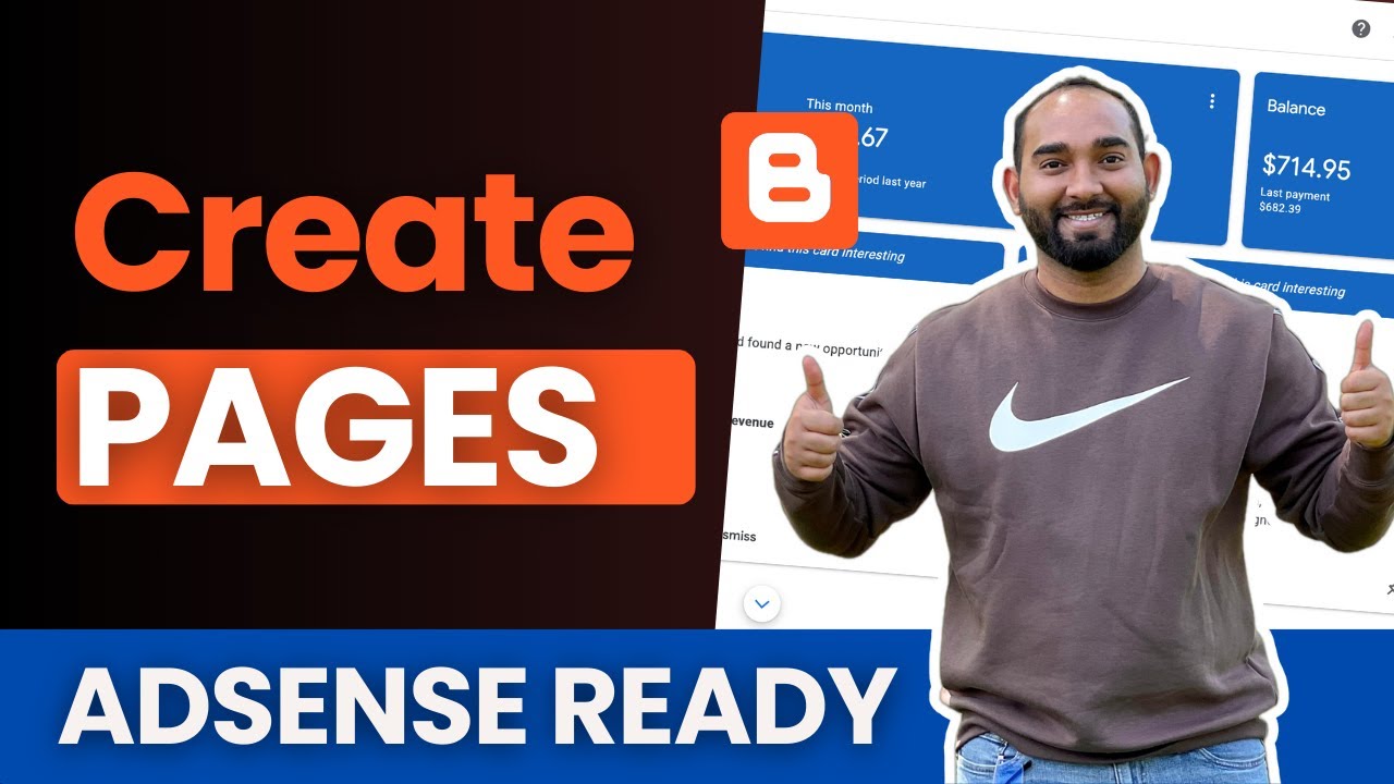 Как создать страницы в Blogger | Добавить необходимые страницы для одобрения AdSense