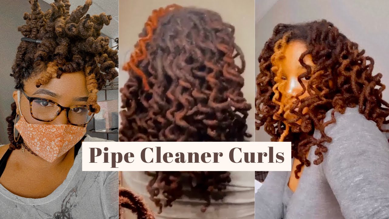 How to do Pipe Cleaner Curls on Locs  + TAKE DOWN | with pictures